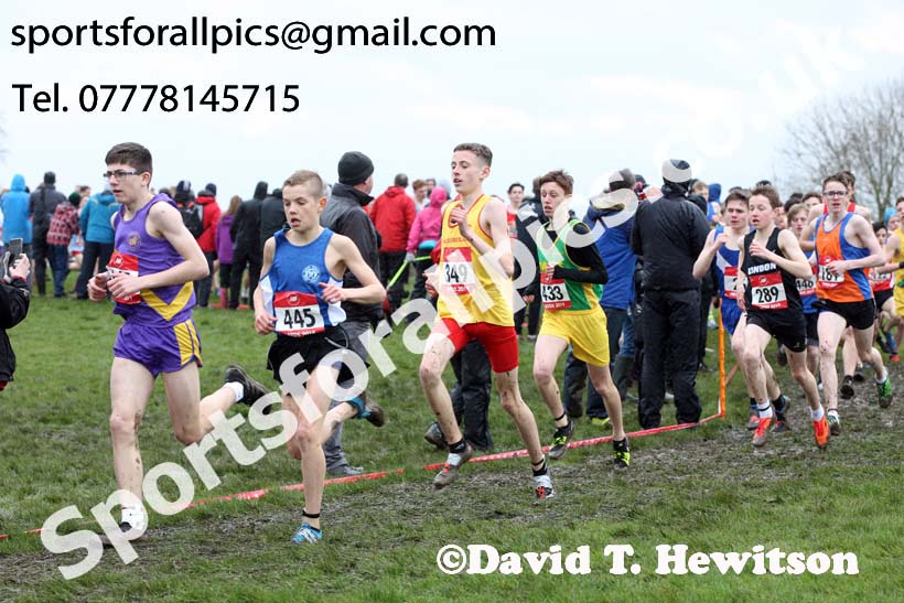 Junior boys 2019 New Balance English Schools Cross Country Champs, Temple Newsam, Leeds. Photo:  David T. Hewitson/Sports for All Pics